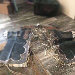 I’m selling chaps and bull rope